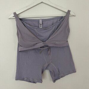 Skims Lilac Loungewear Bralette and Boxer Size Medium